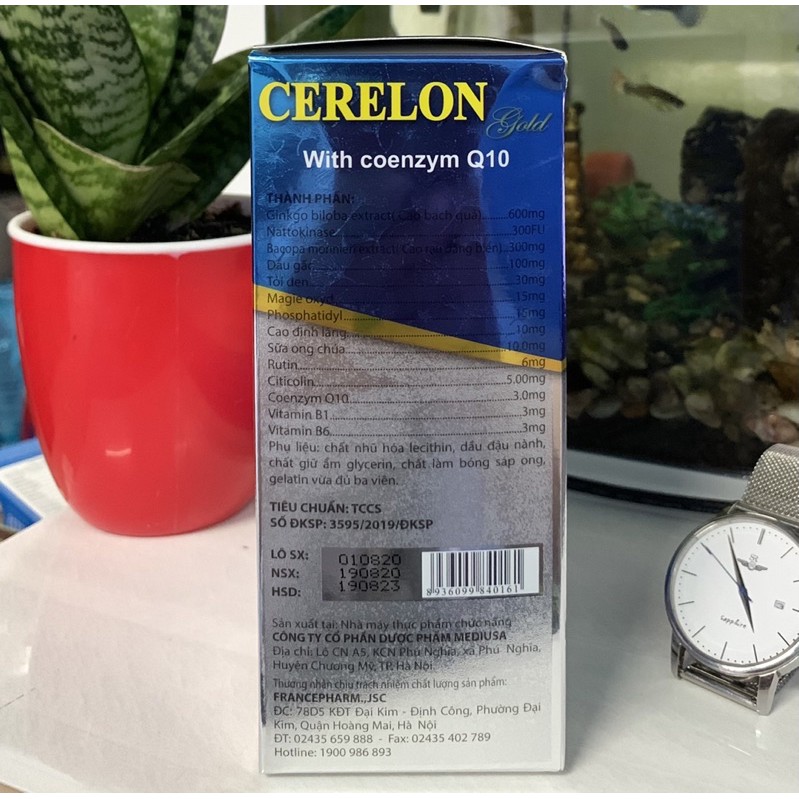 Cerelon Gold Giúp hoạt huyết dưỡng não, bền thành mạch. Tăng cường lưu thông máu