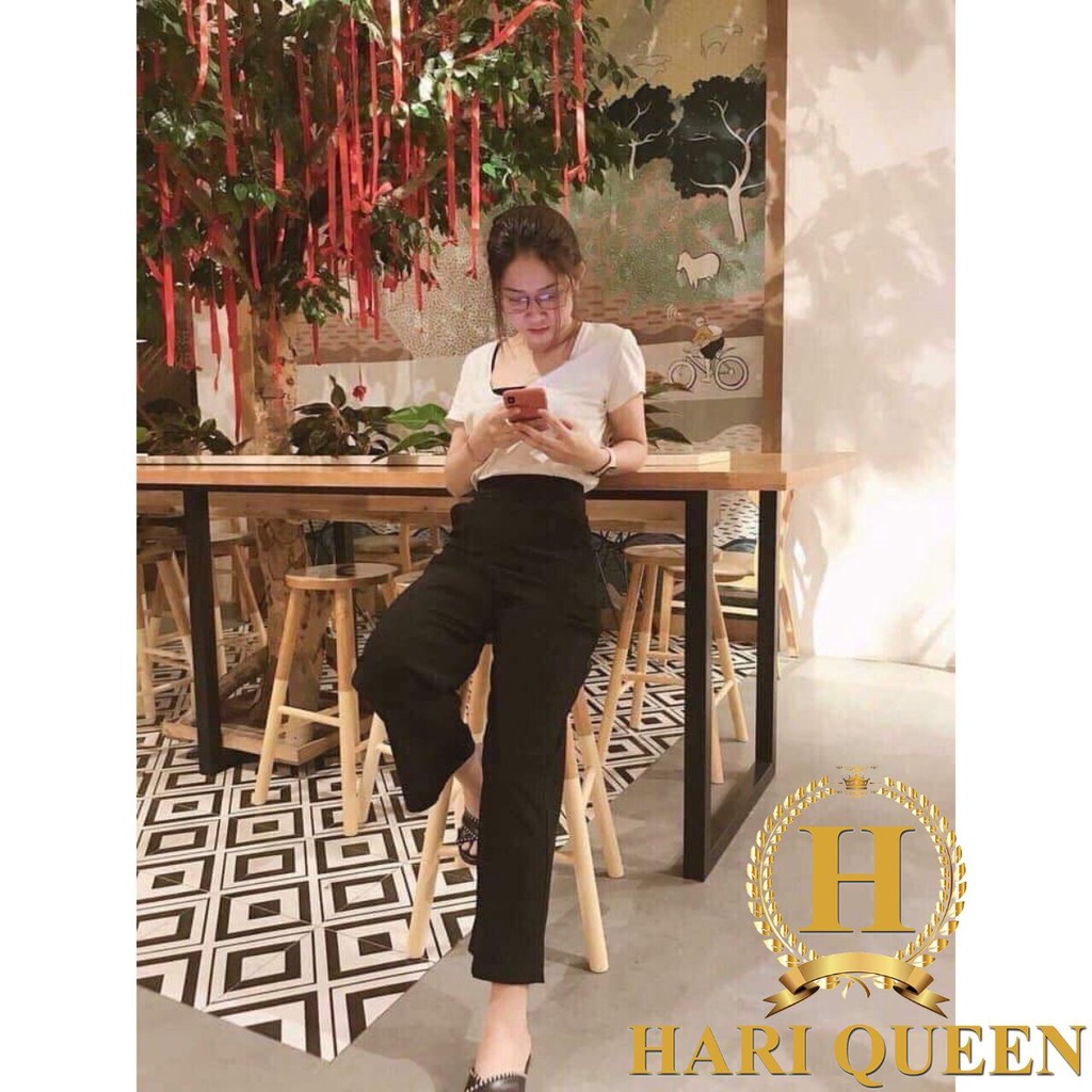 Quần ống rộng cạp cao HARIQUEEN