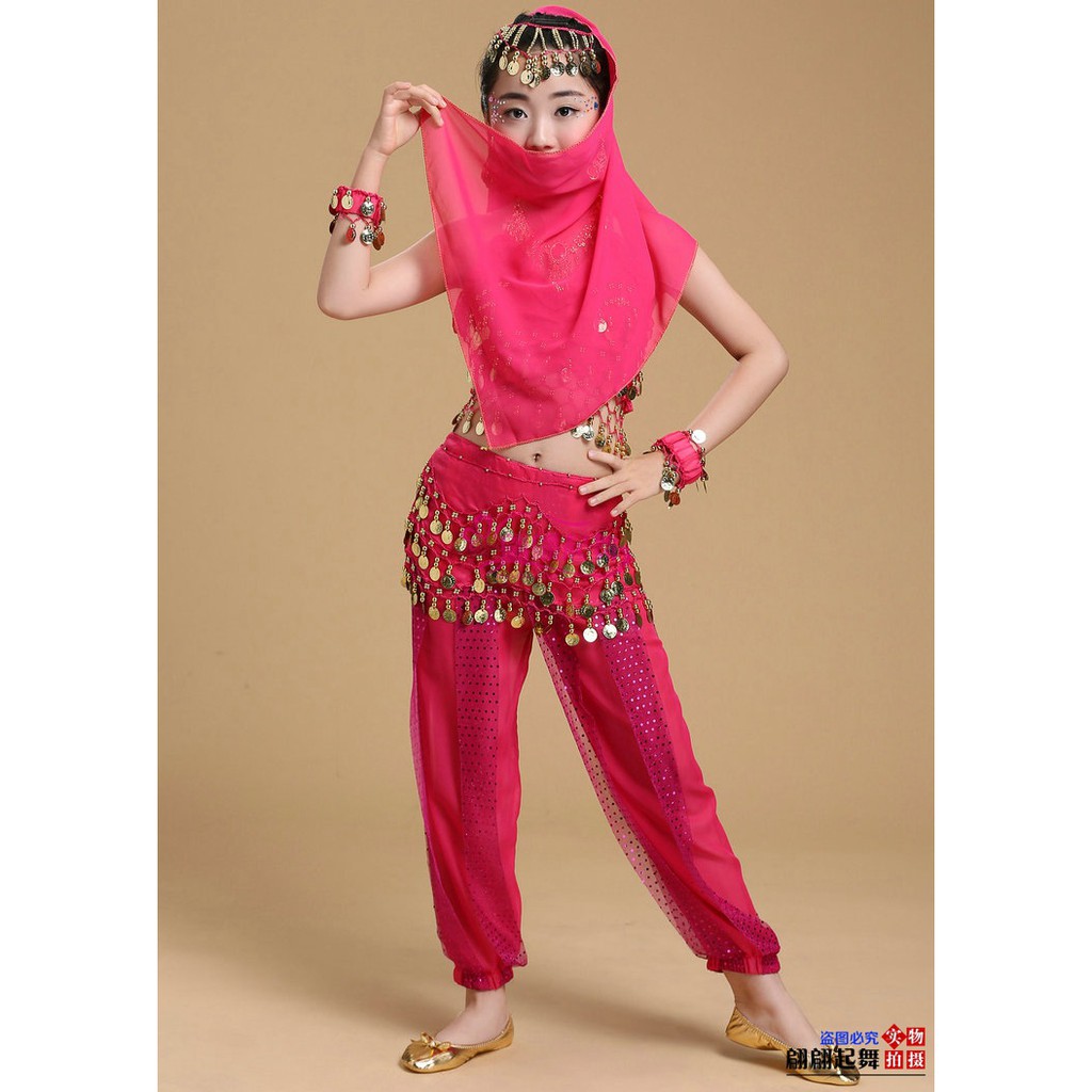 Trang phục múa Ấn độ trẻ em (Quần dây - Áo hai dây)