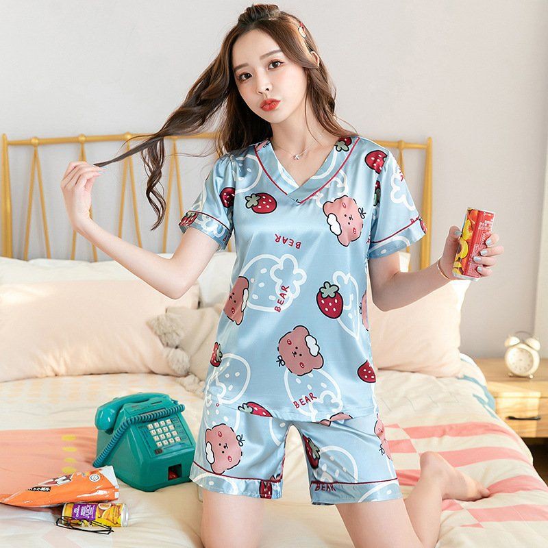 Đồ Ngủ Pijama Nữ Cao Cấp - Đồ Ngủ Pijama Nữ Cao Cấp chất lụa satin mịn siêu mát