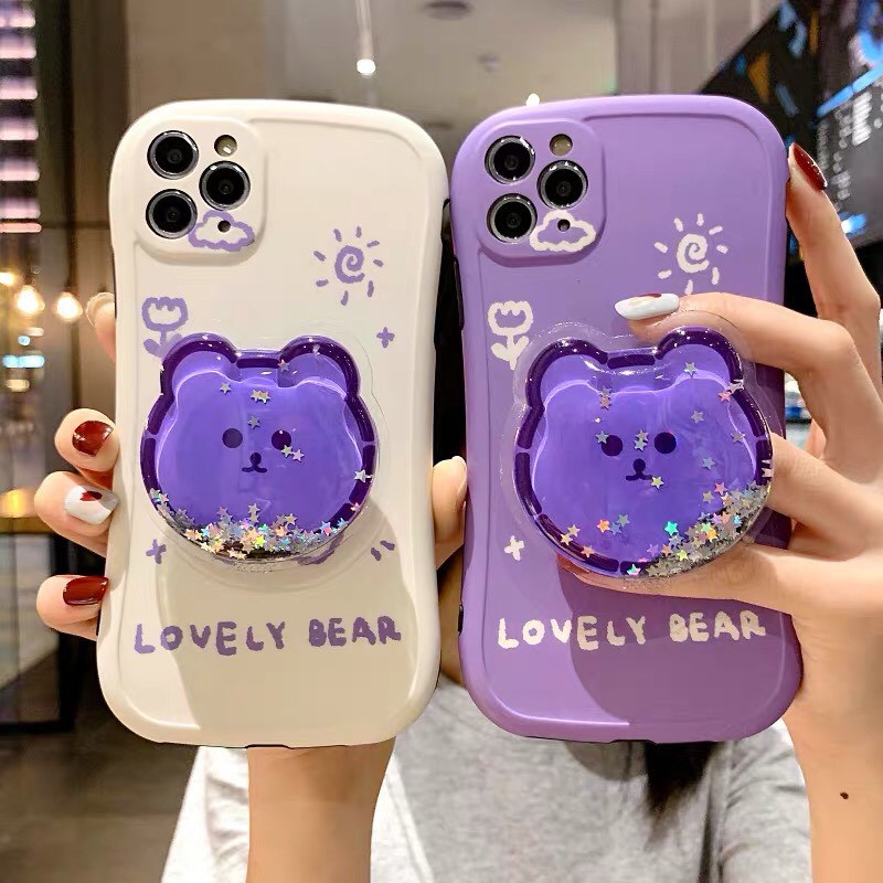 [Order Case] Ốp IPhone Lovely Bear ( Kèm Pop )