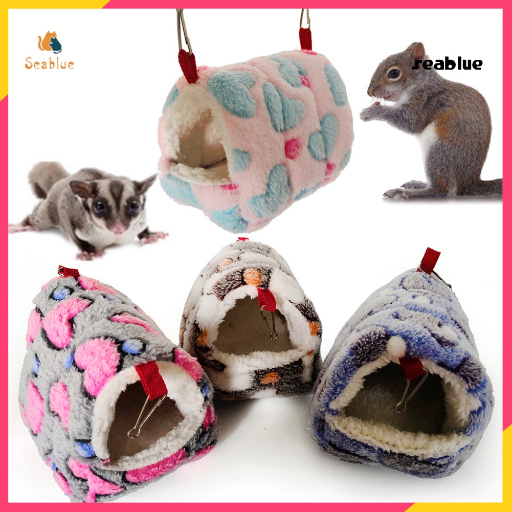 Giường ngủ dạng treo ấm áp kiểu ngôi nhà đáng yêu dành cho chuột hamster sóc