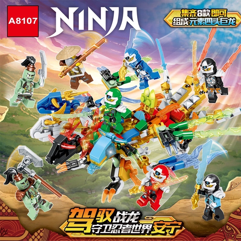 Đồ chơi lego lắp ghép NinJa mã A8107