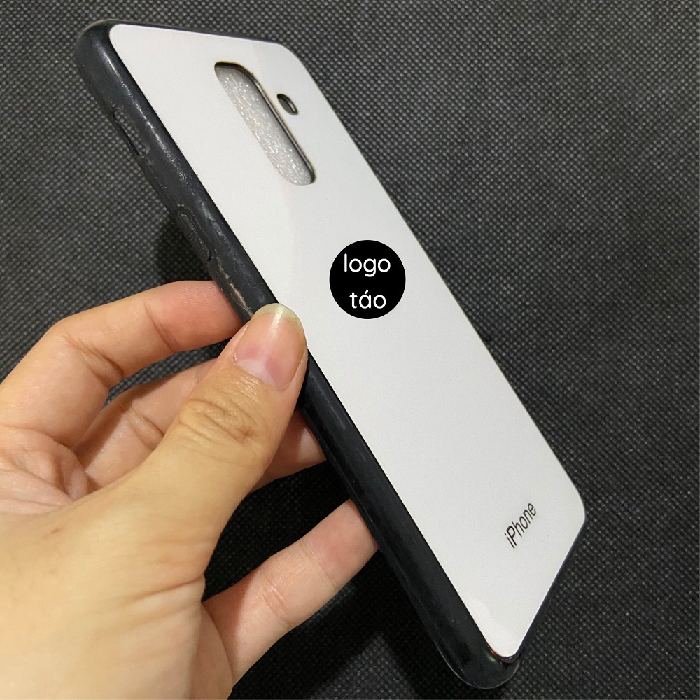 Ốp lưng Samsung J8 / a6+ (a6 plus) / A8 2018 / A8 plus / a8 star giả I.p.h.o.n.e mặt lưng ép nano chống bể