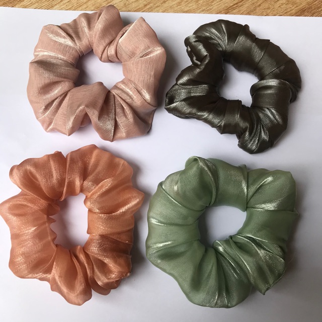 Sỉ cột vải scrunchies von bóng đep