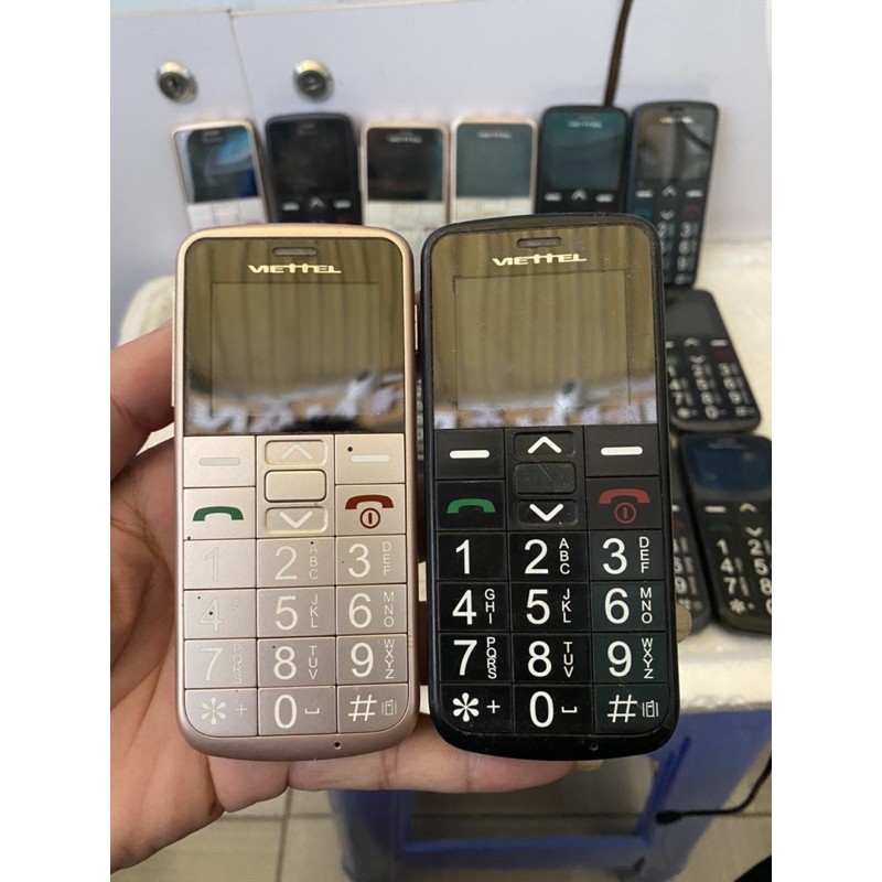 Điện thoại Viettel V6216i Hoặc Xphone 2 Sim Cũ - Điện Thoại Người Già Kèm Pin Sạc