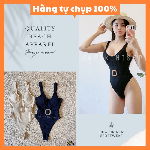 Đồ bơi, bikini liền cao cấp hack dáng siêu đỉnh màu đen và nude