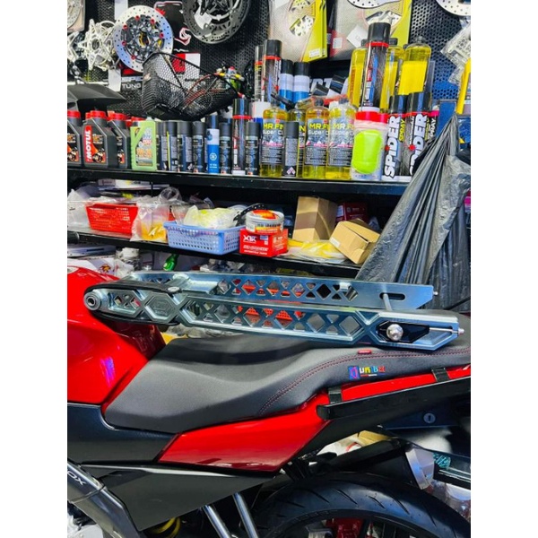 Gấp nhôm CNC ANODE Mẫu V2 giành cho satria - raider fi gắn như zin tặng kèm cốt saylaya +  pass tăng sên + cao su gấp