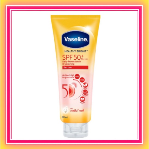 Sữa dưỡng thể Vaseline 50X SPF 50+ Thái Lan