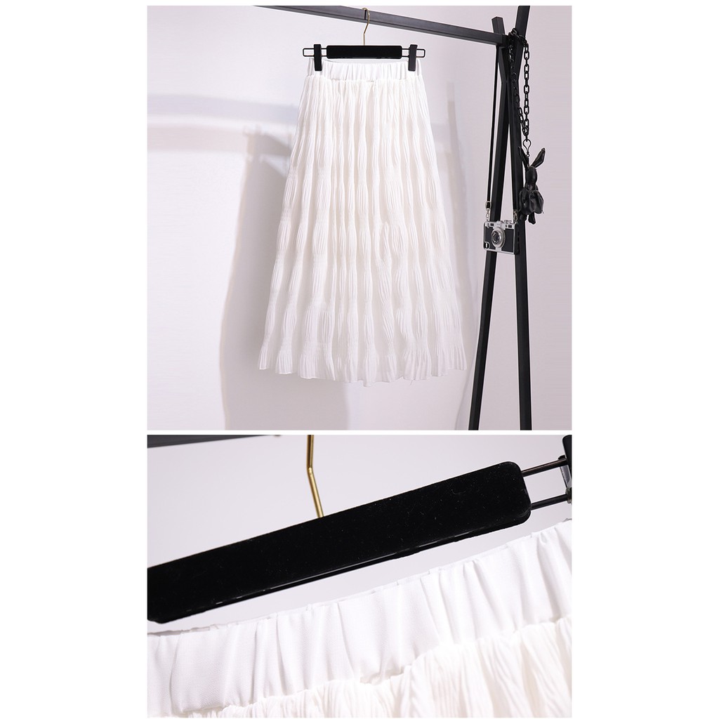 Chân váy xòe dáng dài nhẹ nhàng tinh tế VAY82 Free size