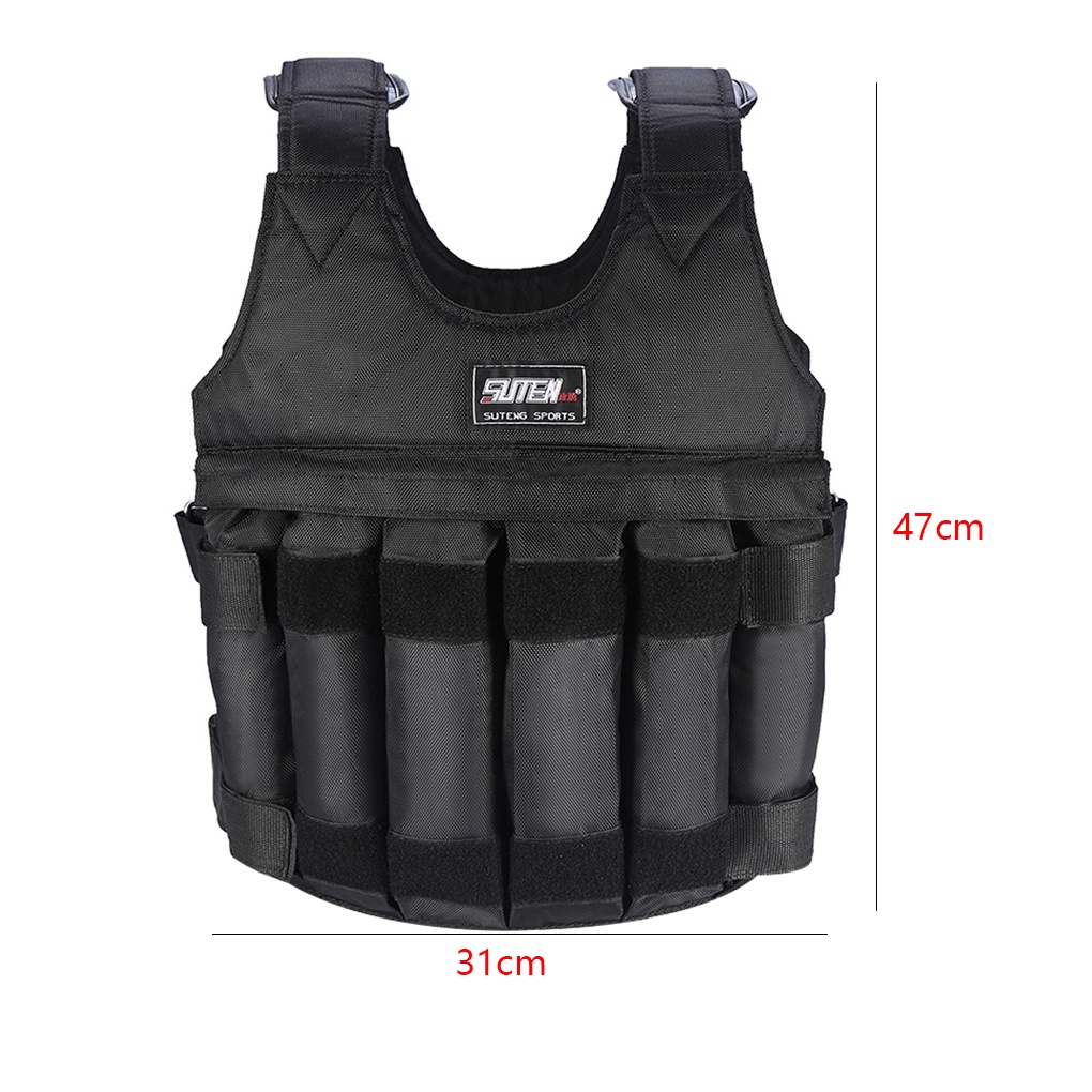 [GLOBAL] 1-20kg Women Men Fitness Sports Weighted Vest Adjustable Workout Exercise Training Weight Bearing Clothes