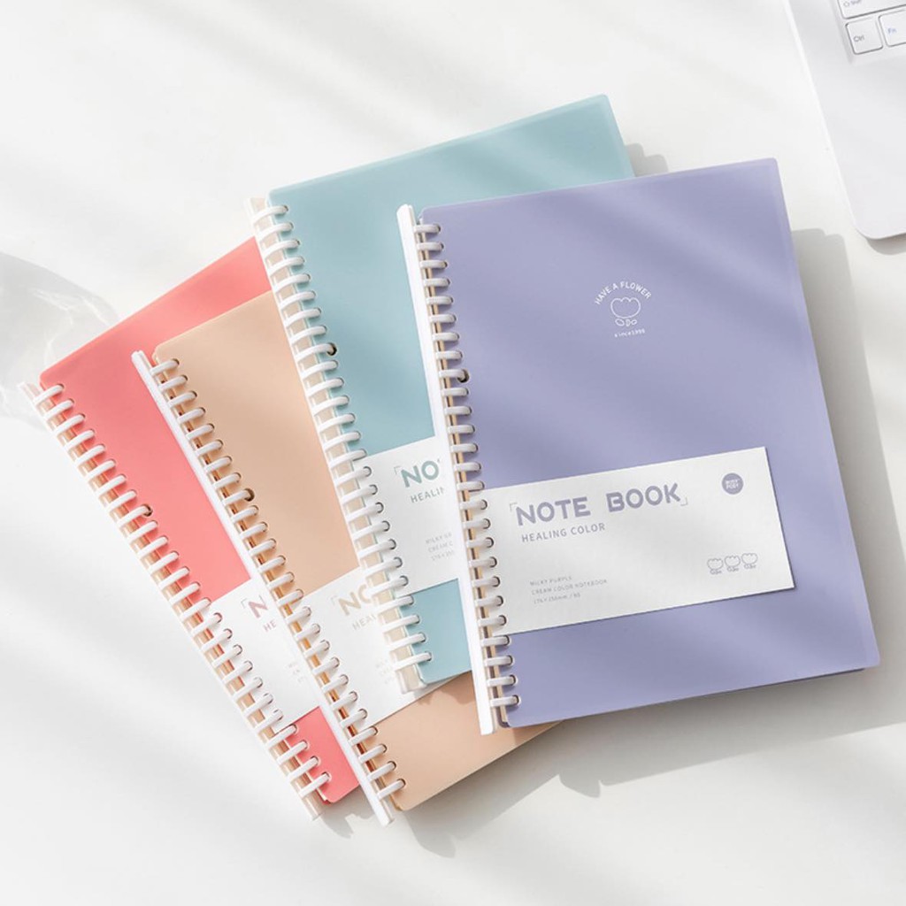 Sổ binder pastel HEALING COLOR còng nhựa size A5/B5