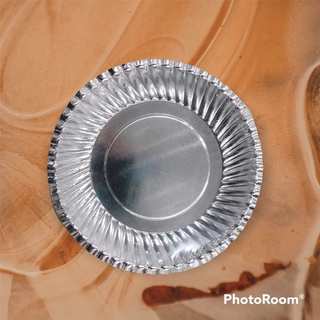 Combo 5 xấp dĩa giấy bạc PET đựng thực phẩm 16cm (50 cái/combo,10 cái/xấp)