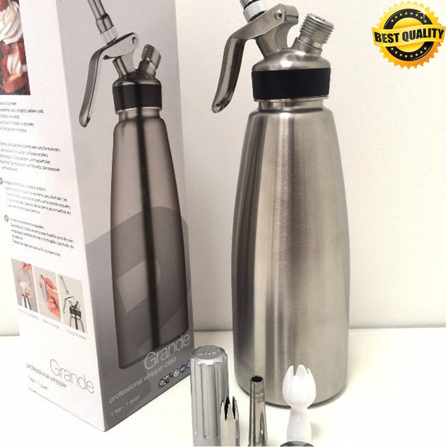 Bình xịt kem tươi Mosa - Hàng Nhập Khẩu 100% | Dụng cụ Barista