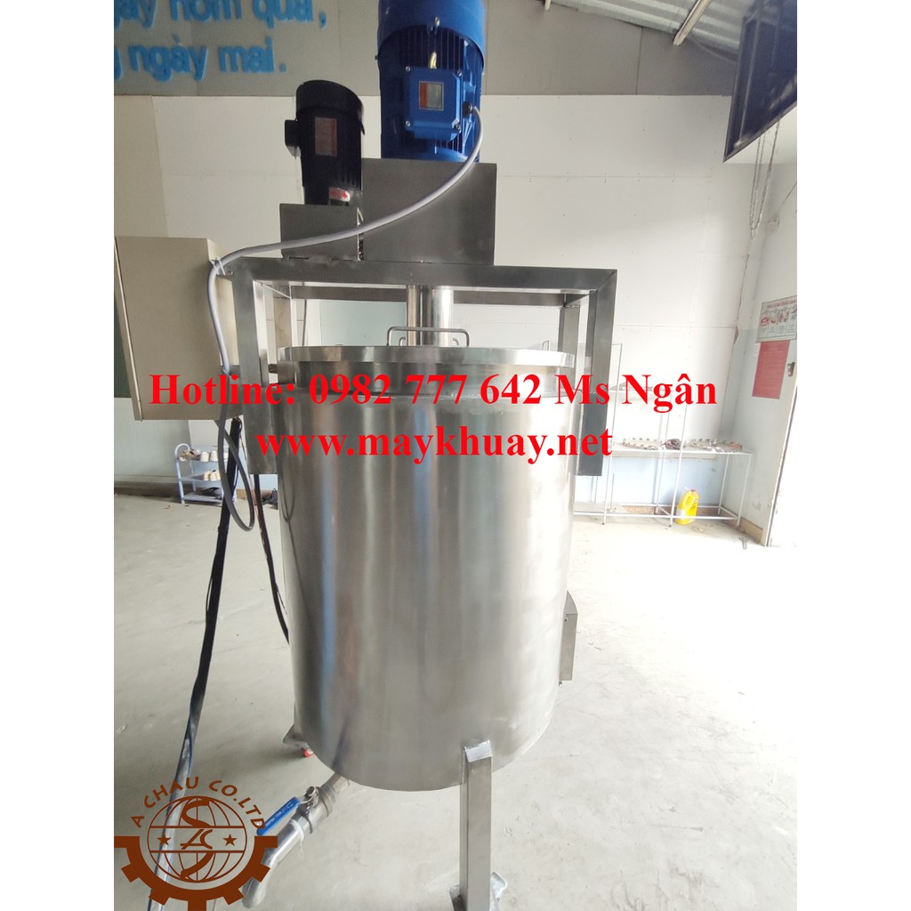 Bồn nhũ hóa gia nhiệt khuấy cánh quét call 0982 777 642 Ms Ngân