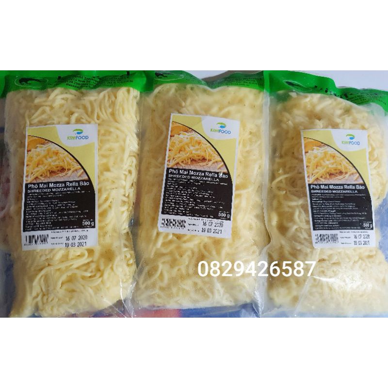 Phomai mozzarella Úc bào sợi 500g Kiwifoods | BigBuy360 - bigbuy360.vn
