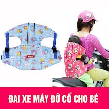 Đai đi xe máy có đỡ cổ an toàn cho bé