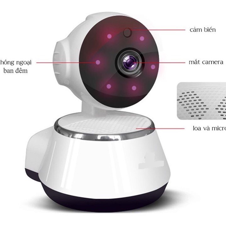 Camera Mini WiFi V380 HD Nhỏ Gọn, Có Hồng Ngoại Nhìn Đêm