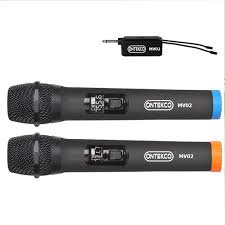 [GIAO HỎA TỐC]Micro hát karaoke ONTEKCO MV02 bản nâng cấp, hút âm tốt, chống hú cho loa kéo, dàn âm thanh, loa thanh