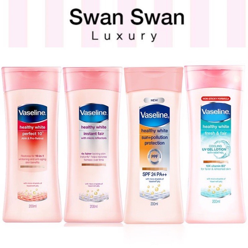 Sữa Dưỡng Thể Trắng Da Vaseline 200ml | BigBuy360 - bigbuy360.vn