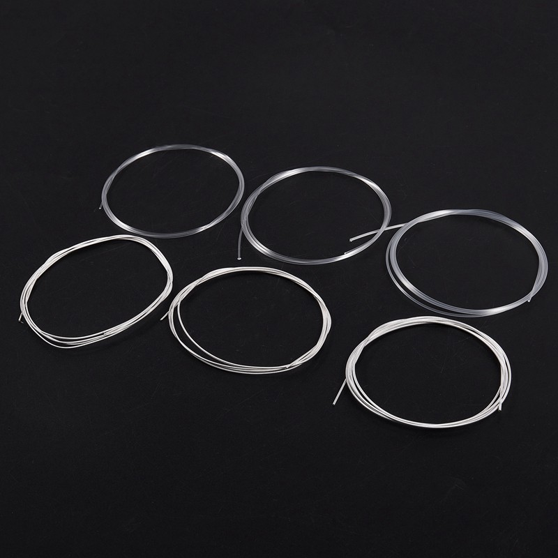 Bộ 6 dây nilon mạ bạc SC12 chuyên dụng cho đàn guitar acoustic