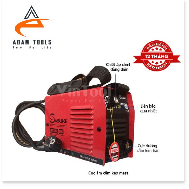 Máy Hàn Điện Tử Mini Inverter Sasuke mã ZX7-200E - Thương hiệu Nhật Bản