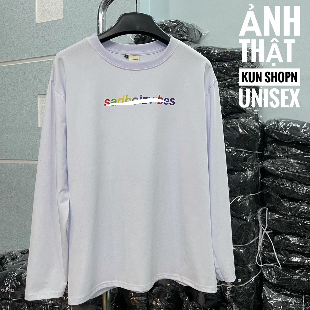 Áo thun Sadboiz longtee VIBES  Áo thun tay dài story full tag