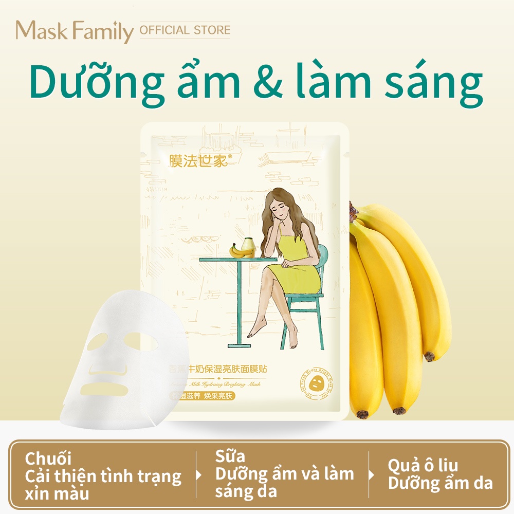 MASK FAMILY Mặt Nạ Cấp Nước Dưỡng Ẩm Làm Trắng Da Cho Skin Care 1pcs | BigBuy360 - bigbuy360.vn