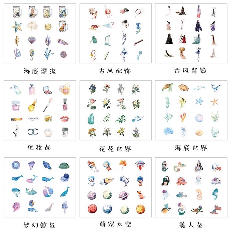 Sỉ 40 túi sticker siêu siêu ưu đãi