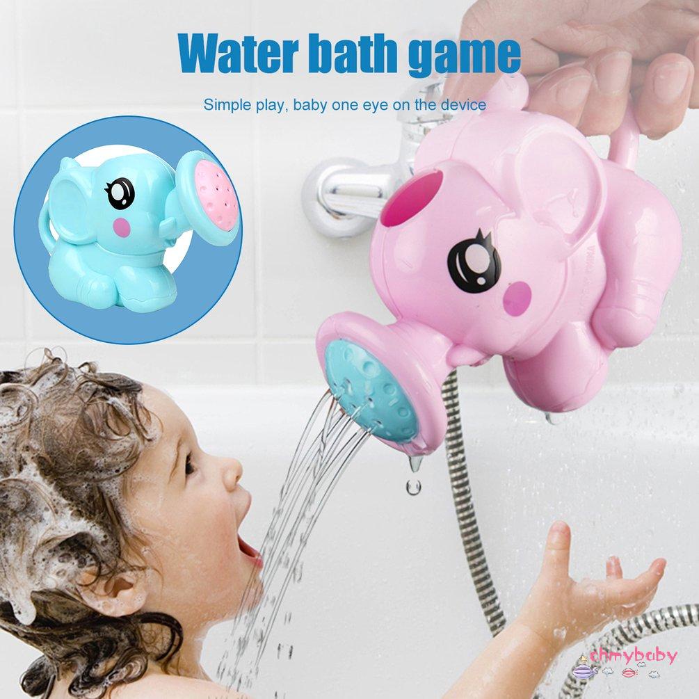 【OMB】 Bathing Toys Elephant Shower Cartoon Shower Comfortable Grip Sprinkle Toys