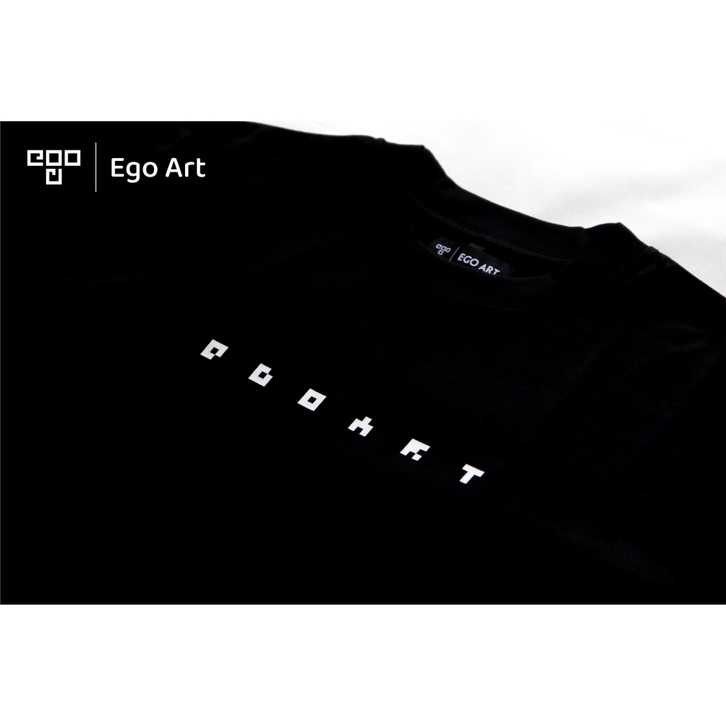 Áo thun unisex Ego Art Dot Tee phông in KTS 2 màu áo đen trắng nam nữ tay lỡ form rộng oversize