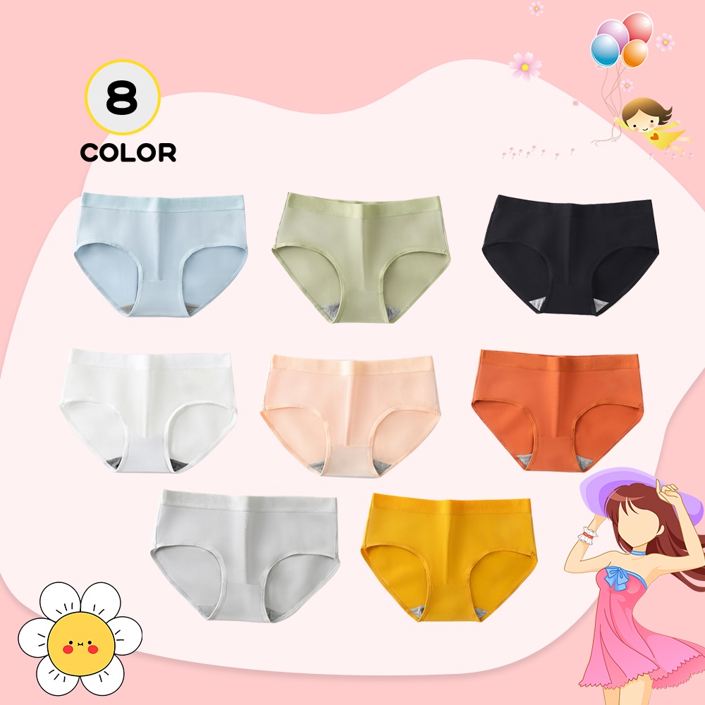♥Tigo♥ Cotton Japanese-style Girl's Underwear Comfortable Mid-waist Cute Student Girl Panty