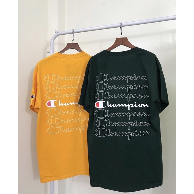 Áo thun Champion ⚡️AUTHENTIC ⚡️ stacked 7 lines ngắn tay