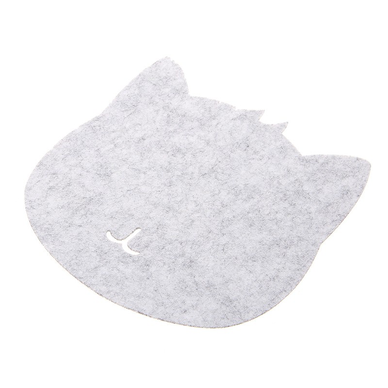 btsg Universal Thicken Mouse Pad Felt Cloth 200x200x3mm Cute Cat Mouse Pad Mat