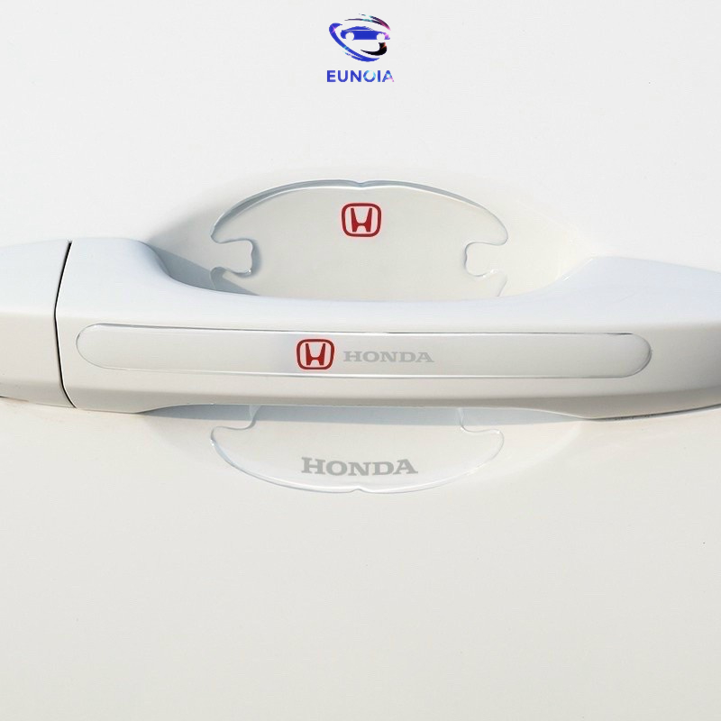 [HONDA] Bộ 10 Miếng Dán Silicon Chống Xước Hõm Cửa, Tay Nắm Cửa , Gương Ô Tô Xe Hơi Có Logo Hãng Xe Honda