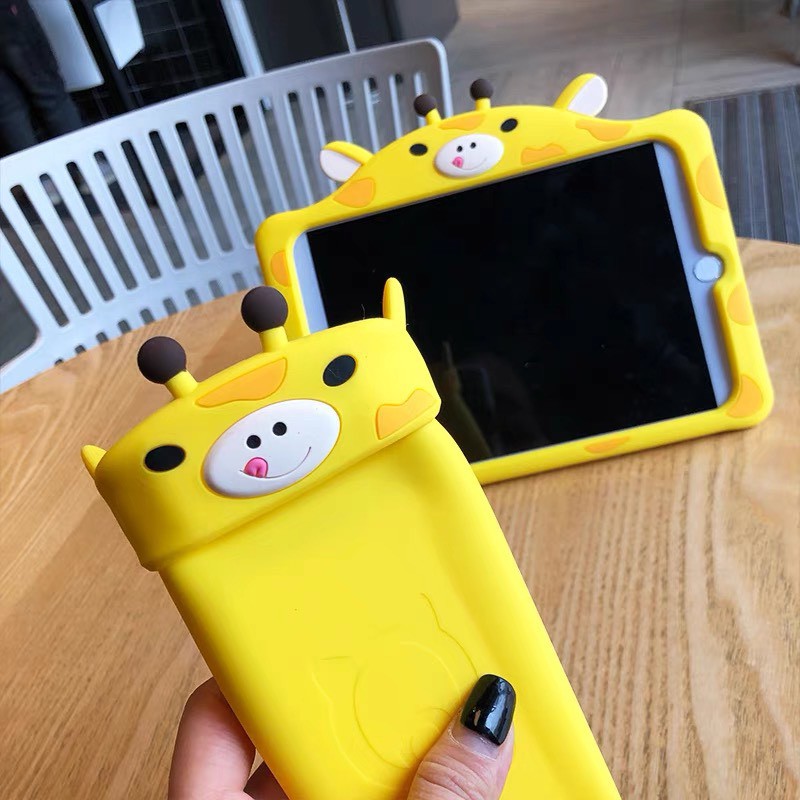 Ốp Bảo Vệ Silicon Bear Yellow Chống Rơi Cho ipad Air 2 Mini 4 / 5 YT Phone case