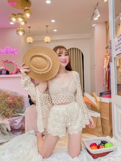 Set đi biển len móc siêu xinh m_96