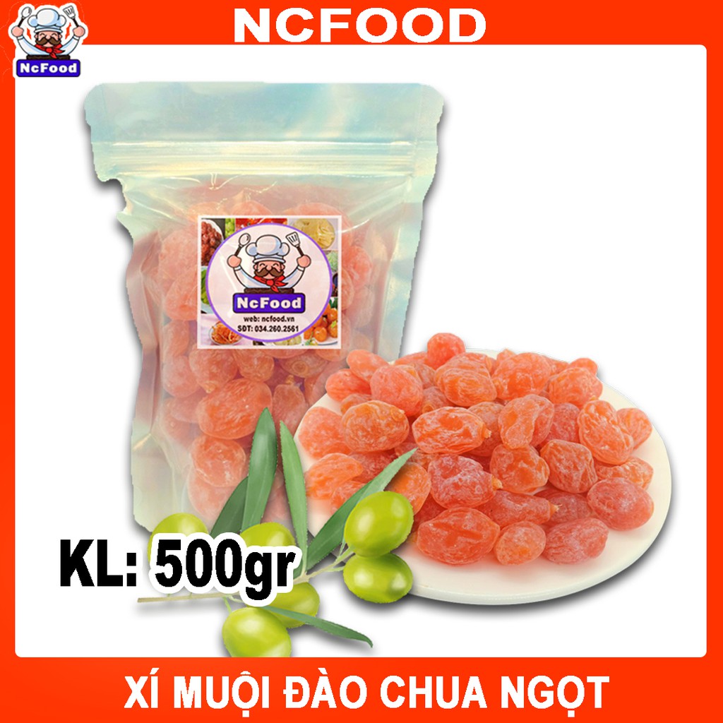 500g xí muội Đào (xí muội không hạt)