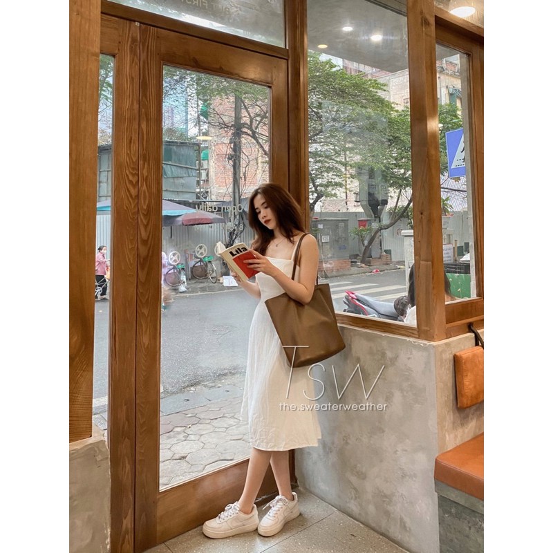 [Mã SKAMA06 giảm 8% tối đa 50K đơn 250K] Váy hai dây đũi TSW, đầm 2 dây đũi xước 2 lớp (ảnh thật) | BigBuy360 - bigbuy360.vn