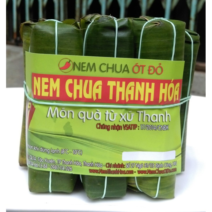 [GIAO THẦN TỐC 2H] - 10 Nem Chua Thanh Hóa Chuẩn 100% - Nem Chua Ớt Đỏ