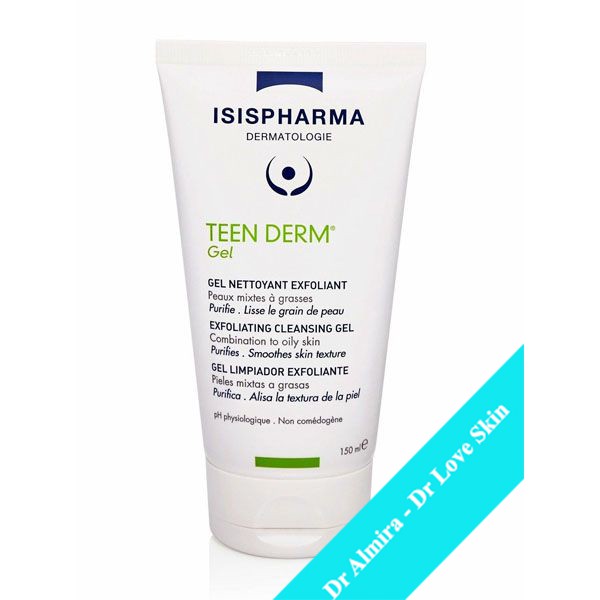 Sữa rửa mặt giảm nhờn và ngăn ngừa mụn Teen Derm Gel - ISIS PHARMA