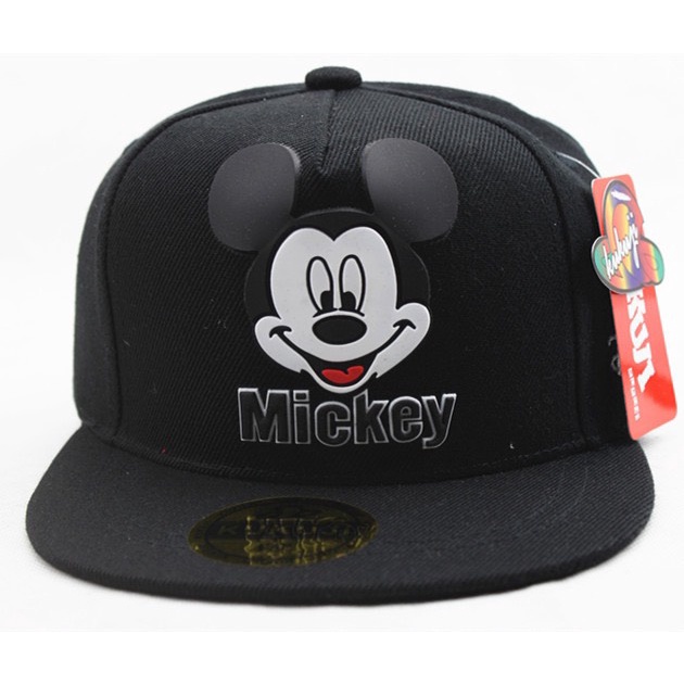 Mũ lưỡi trai cho bé trai 4-8 tuổi hình Mickey, Nón trẻ em kiểu dáng thời trang