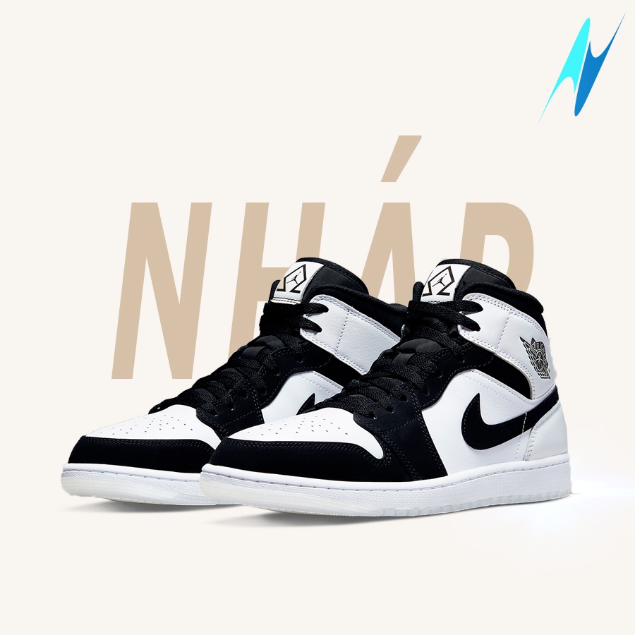 Giày nam nữ Nike Jordan 1 Mid Diamond Short chính hãng 100%
