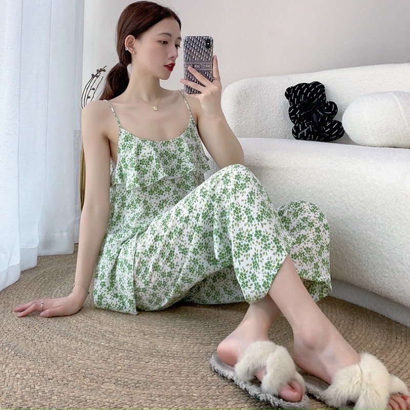BỘ VOAN TƠ LỤA 2 DÂY HOẠ TIẾT XINH