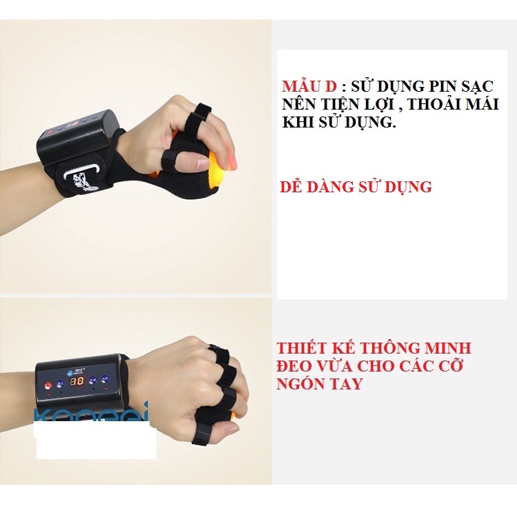 Máy massage và sưởi ấm bàn tay giúp hỗ trợ phục hồi chức năng cho người bệnh tai biến mạch máu não ..