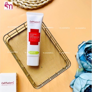 [50ML tặng tuýp 10ml] Kem chống nắng Cell Fusion C Clear Sunscreen dành cho da dầu mụn