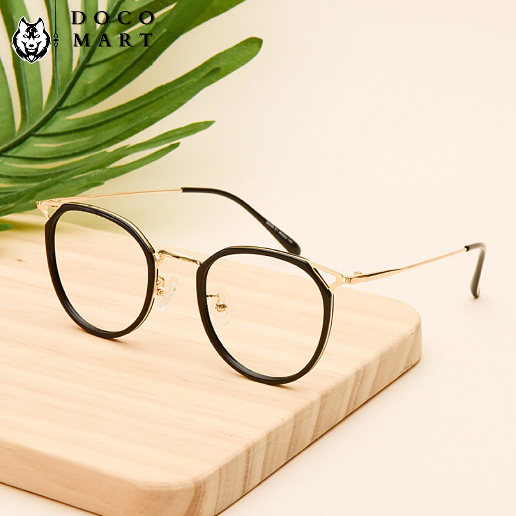 Gọng kính cận nam nữ DOCO MART M530 mắt kính cận tròn càng kim loại cao cấp không gỉ | BigBuy360 - bigbuy360.vn