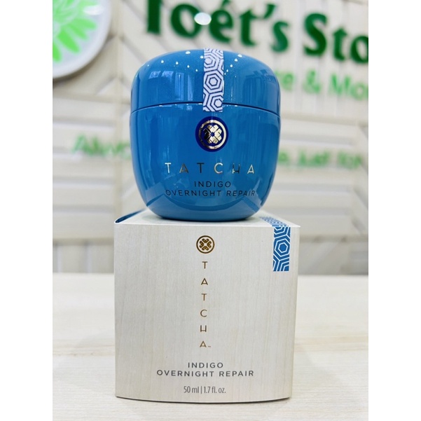 Kem dưỡng làm dịu và củng cố hàng rào bảo vệ da Tatcha Indigo Overnight Repair Serum in Cream Treatment