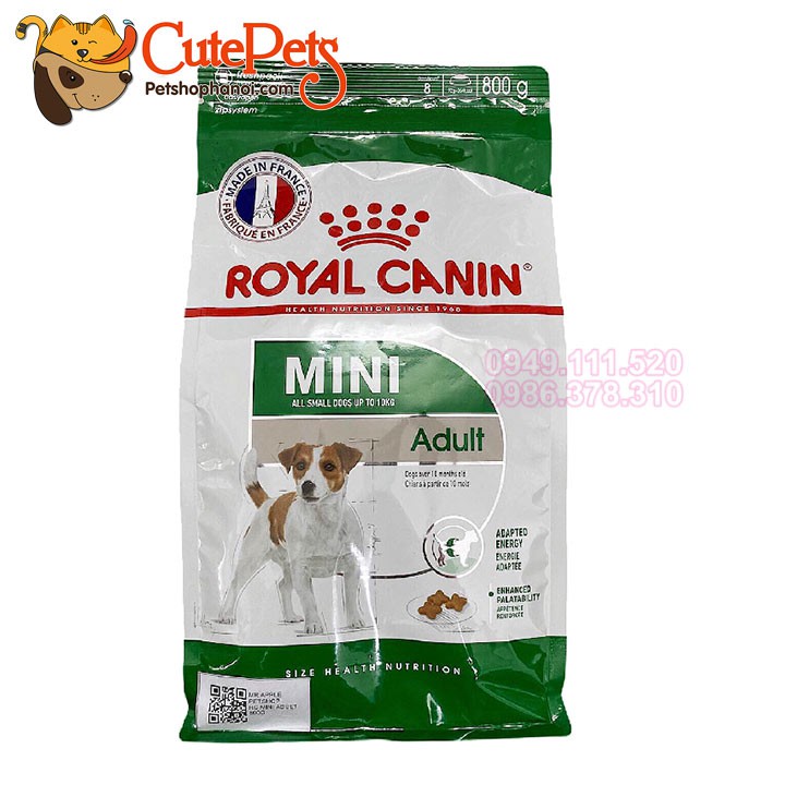 Hạt Royal Canin Mini ADULT 800g Thức ăn dành cho chó lớn từ Pháp - CutePets
