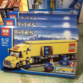 Mẫu Lego Lepin Cities 02036 Xe 18 Bánh (298 mảnh)